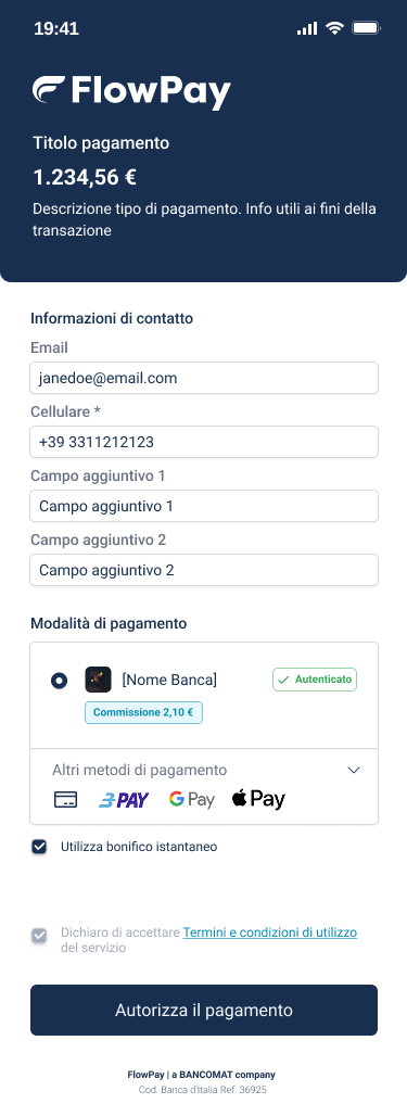 Current checkout for an authenticated returning user